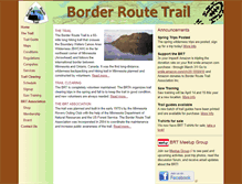 Tablet Screenshot of borderroutetrail.org